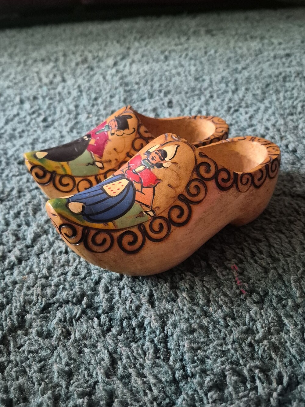 Vintage Holland Handmade Dutch Shoes Hanging Decorations